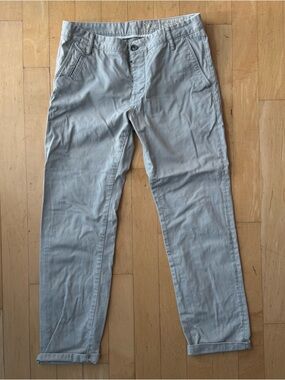 All Saints Light Gray Men's Chino Pants